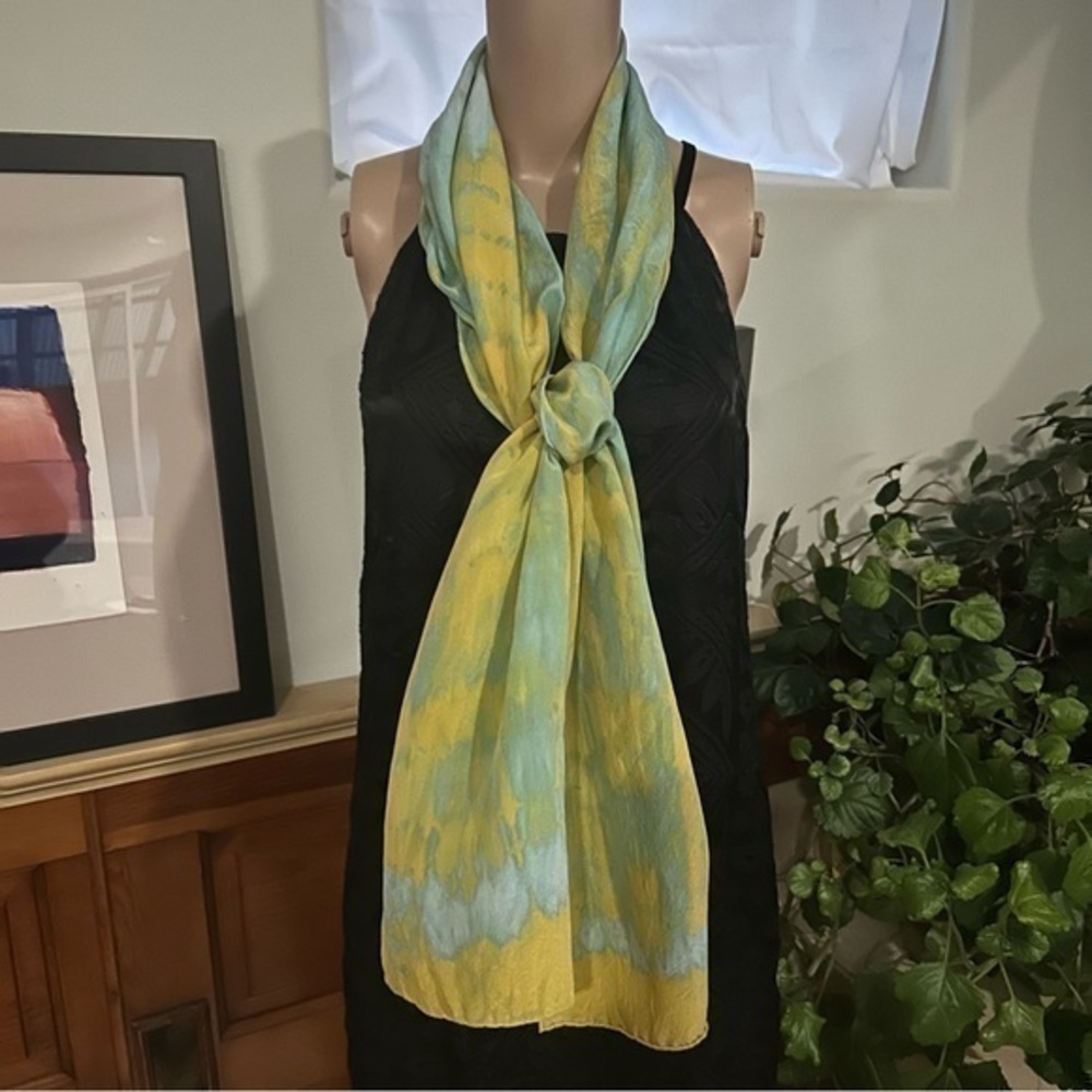 OOAK Hand Painted Scarf